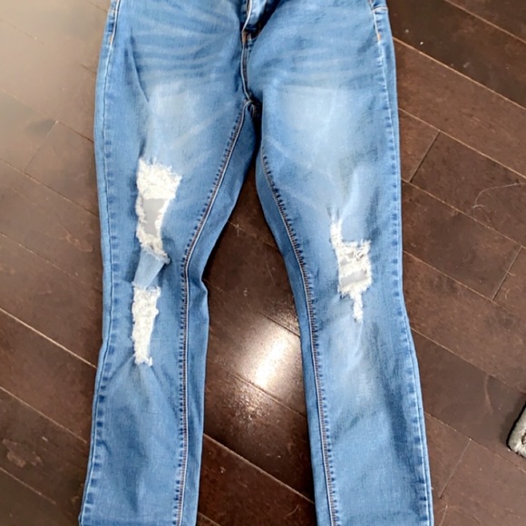 Blue ripped Skinny jeans - Picture 2 of 4